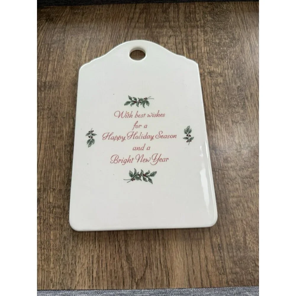 Nikko | Vintage Happy Holidays Christmas Tree Hanging Trivet